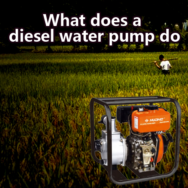 ¿Qué hace una bomba de agua diésel?